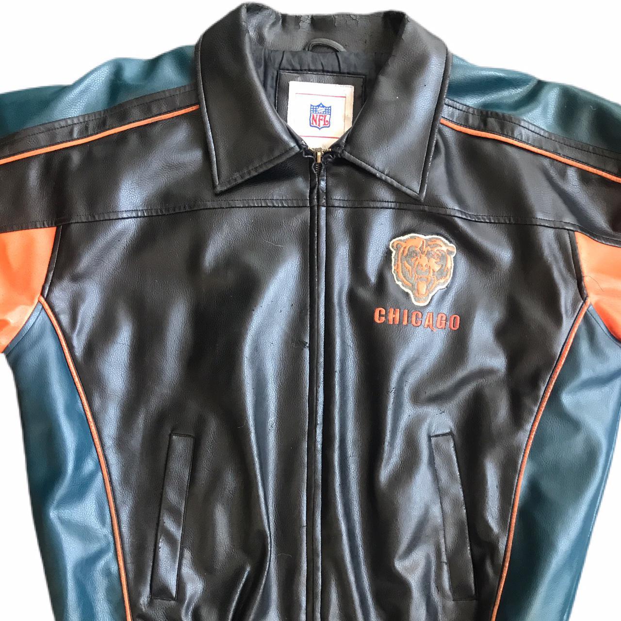 Chicago Bears Nfl Bear Down 2D Leather Jacket