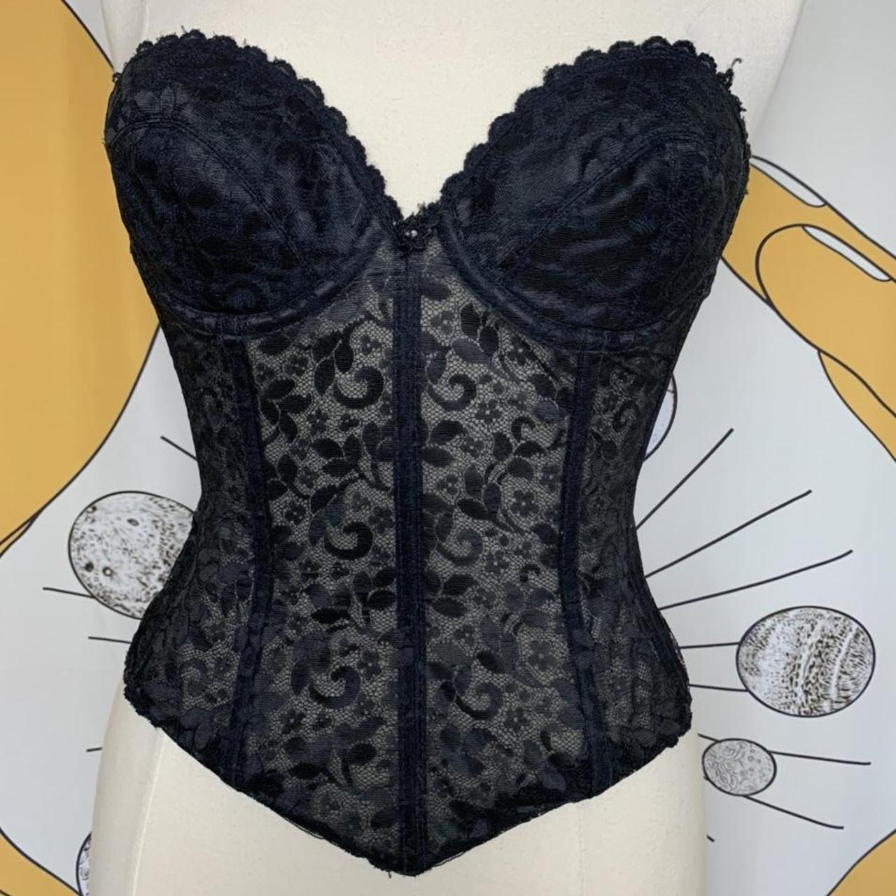 Vintage JCPenney longline lace bra Union... Depop