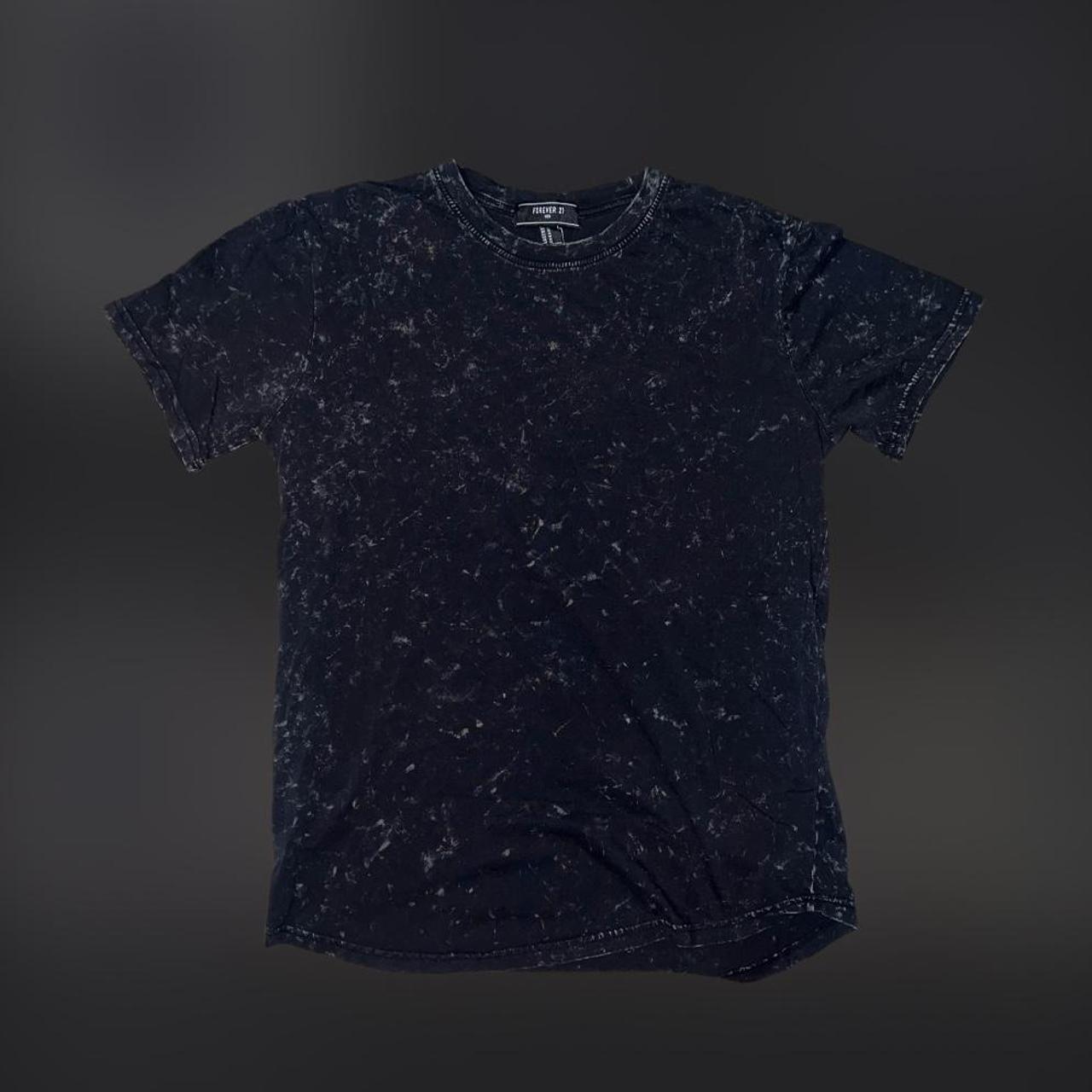 Forever 21 Mens Black Bleached T Shirt Size Depop