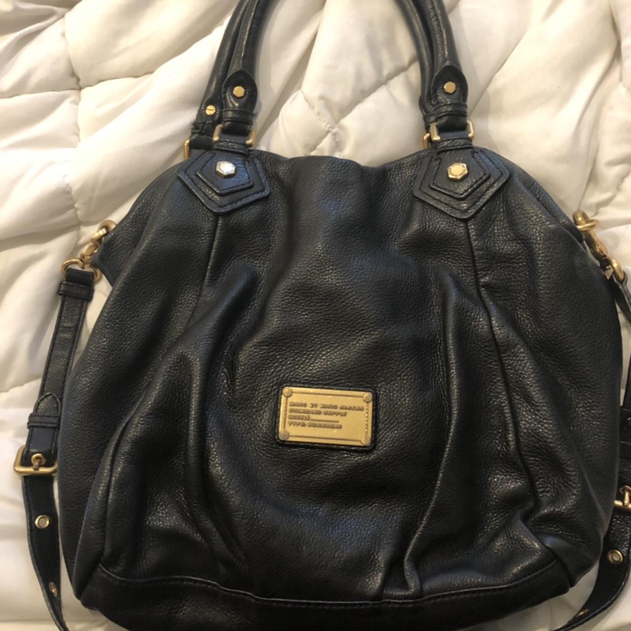 MARC BY MARC JACOBS Classic Q Percy BLACK Leather - Depop