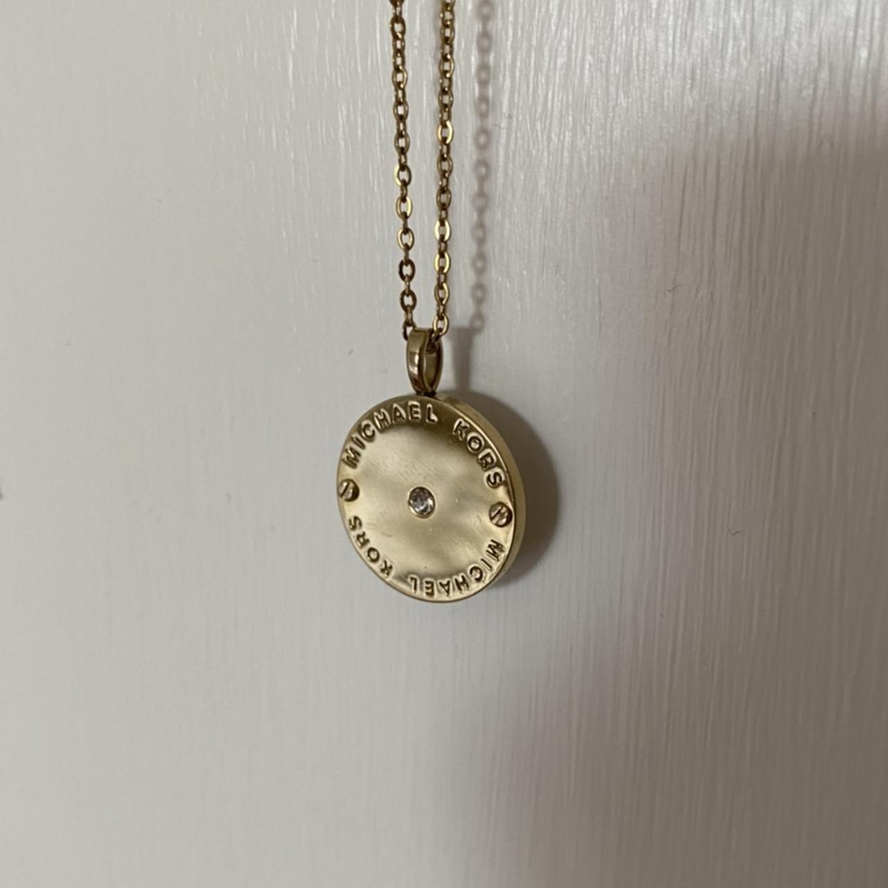 Michael Kors Open Heart Pendant Necklace Sterling Silver | eBay