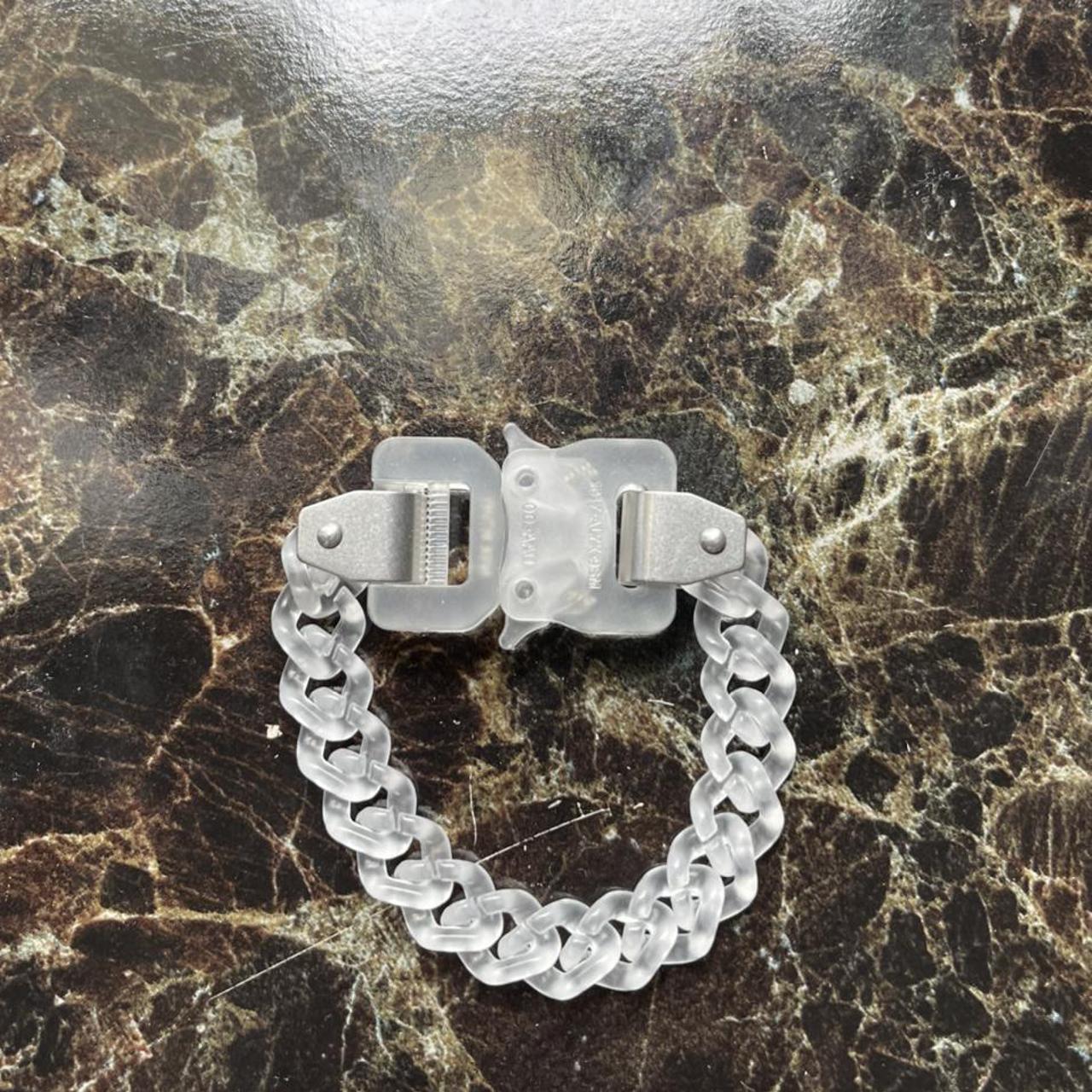 1017 Alyx 9sm Transparent/Clear Chain Bracelet - Depop