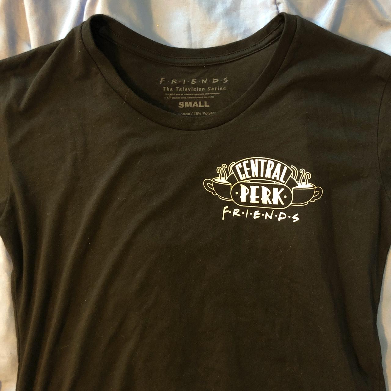 Central Perk F•R•I•E•N•D•S black T-Shirt size small.... - Depop