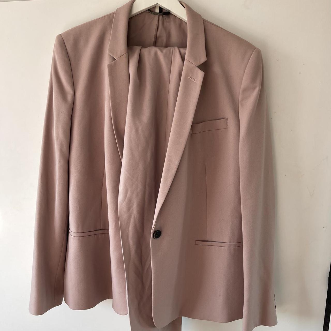 Topshop pink blush tailored suit - Blazer and... - Depop