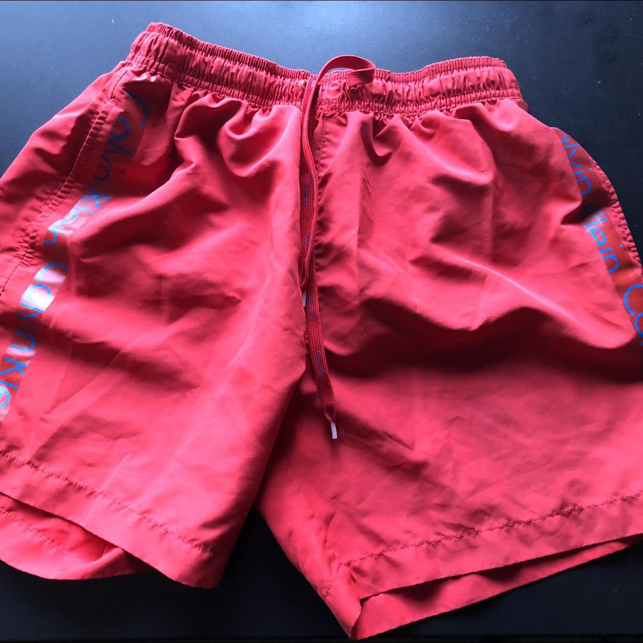 Calvin Klein Men's Red Shorts | Depop