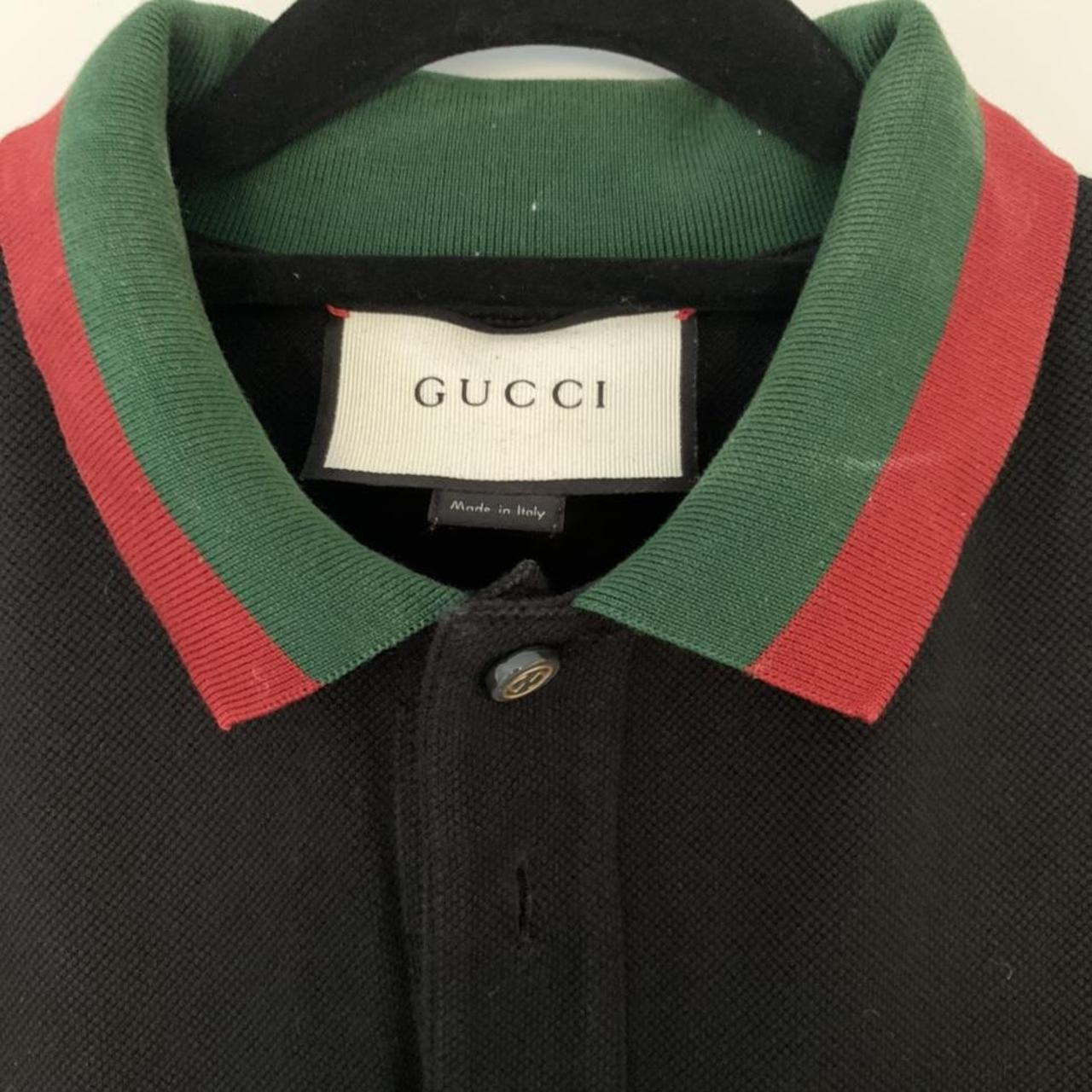 Gucci Polo Shirts Black GG Short Sleeve With Tag - Depop