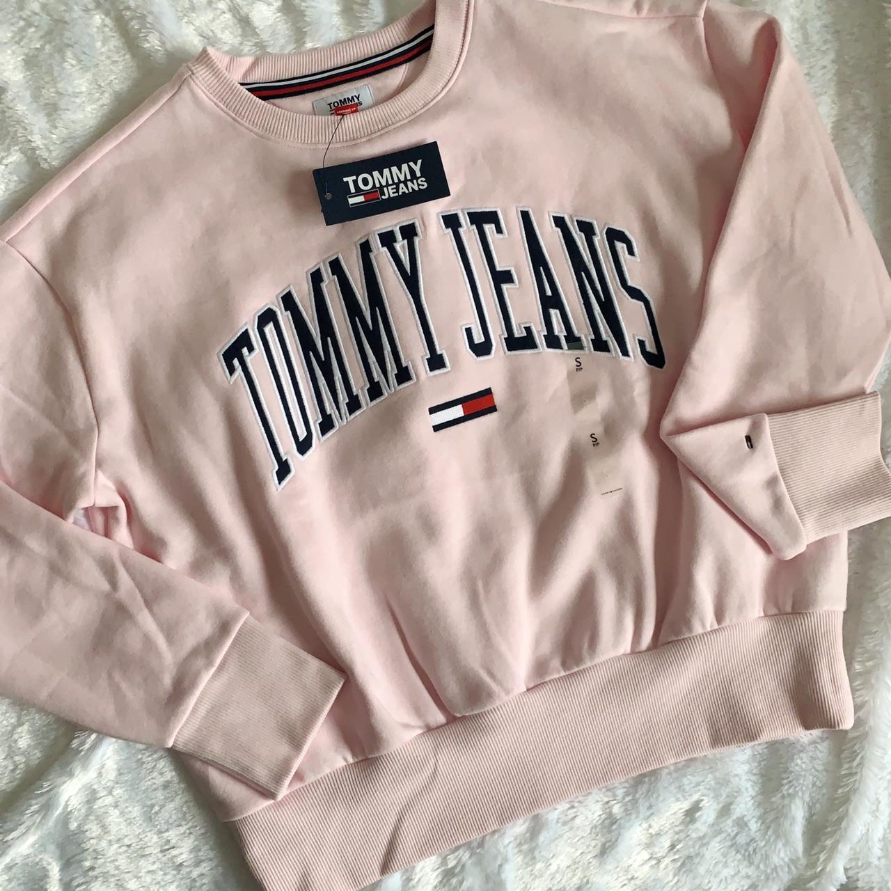 Tommy hilfiger sweatshirt pink hot sale