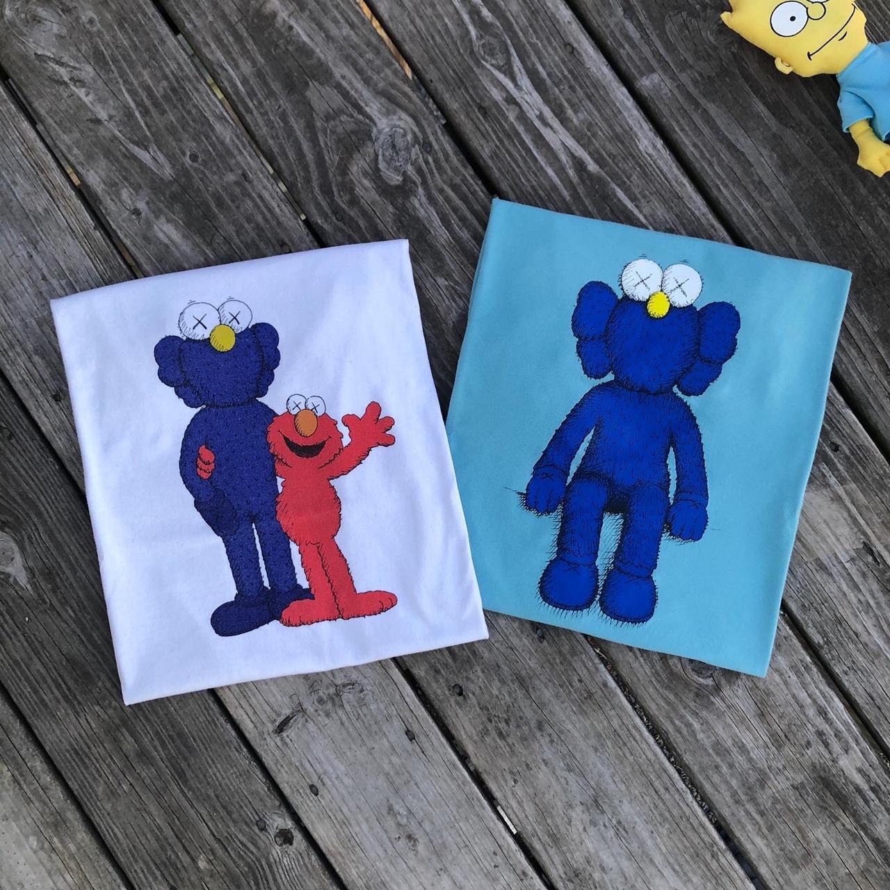 Kaws x Sesame Street Plush Elmo, Cookie monster, - Depop