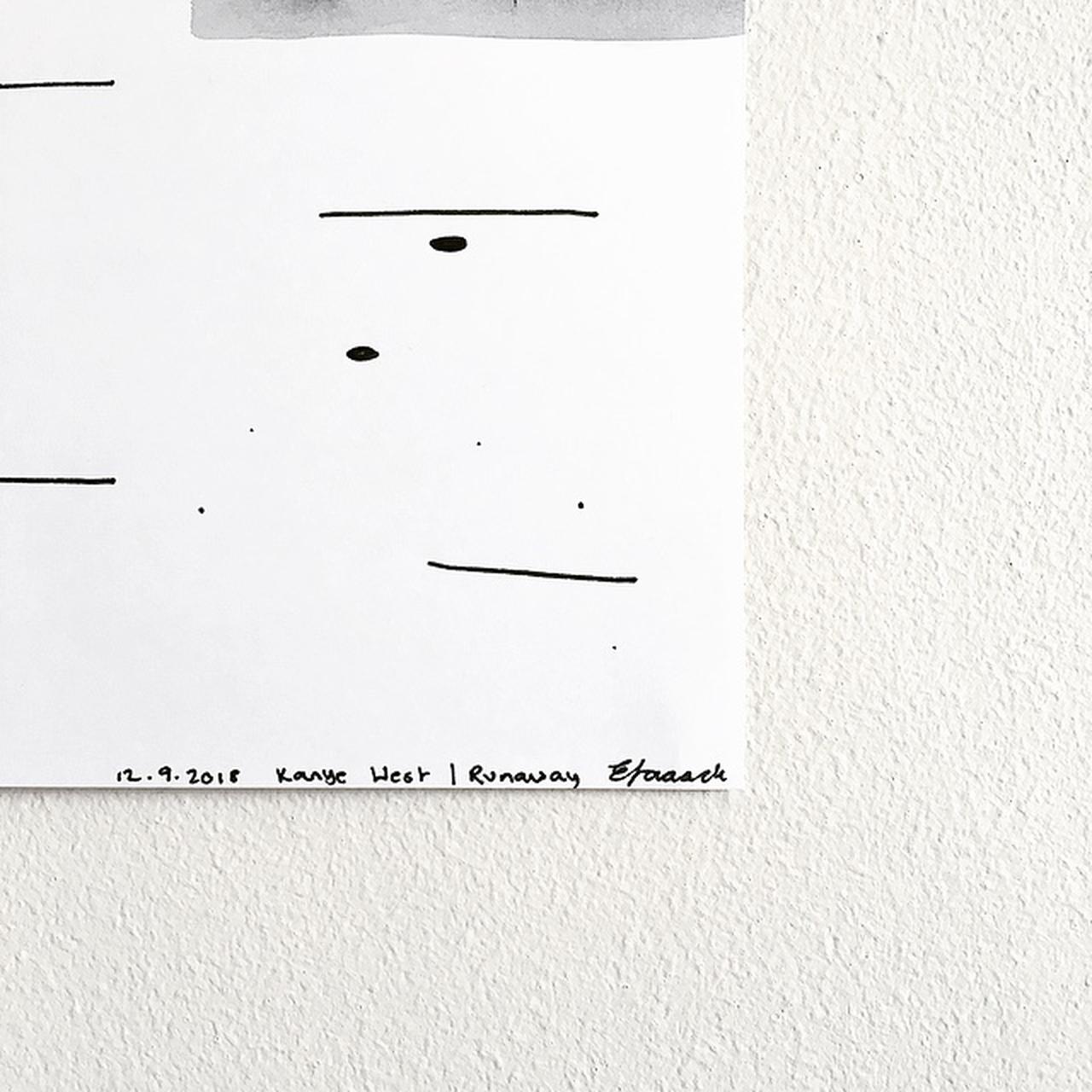 ORIGINAL ART PIECE (11.6 x 11.6”/A2) KANYE WEST |... | Depop, image size:1280x1280