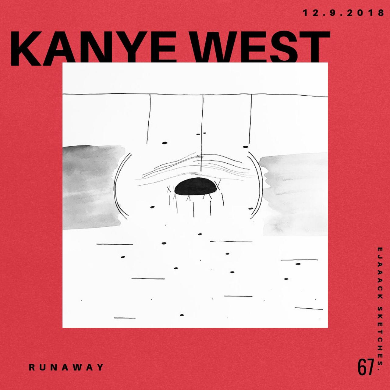 ORIGINAL ART PIECE (11.6 x 11.6”/A2), KANYE WEST |..., image size:1280x1280