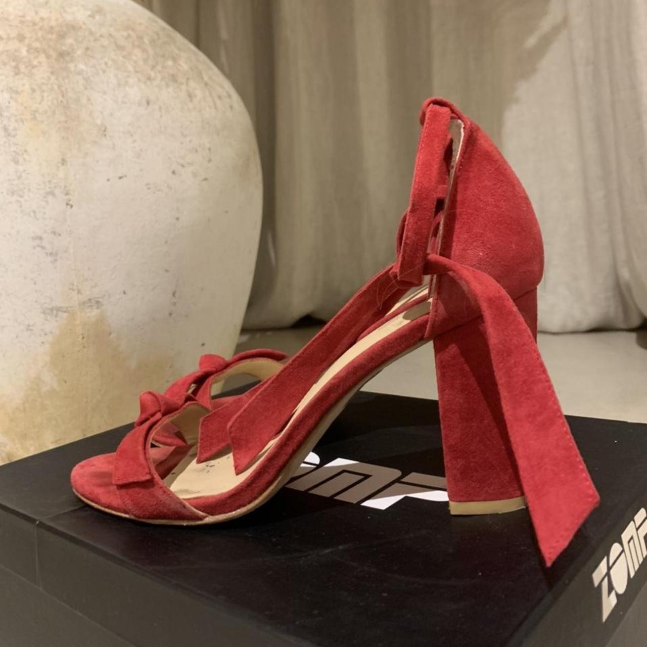 Zomp Reiko Ruby Suede Heels Size 40. Some signs of... - Depop