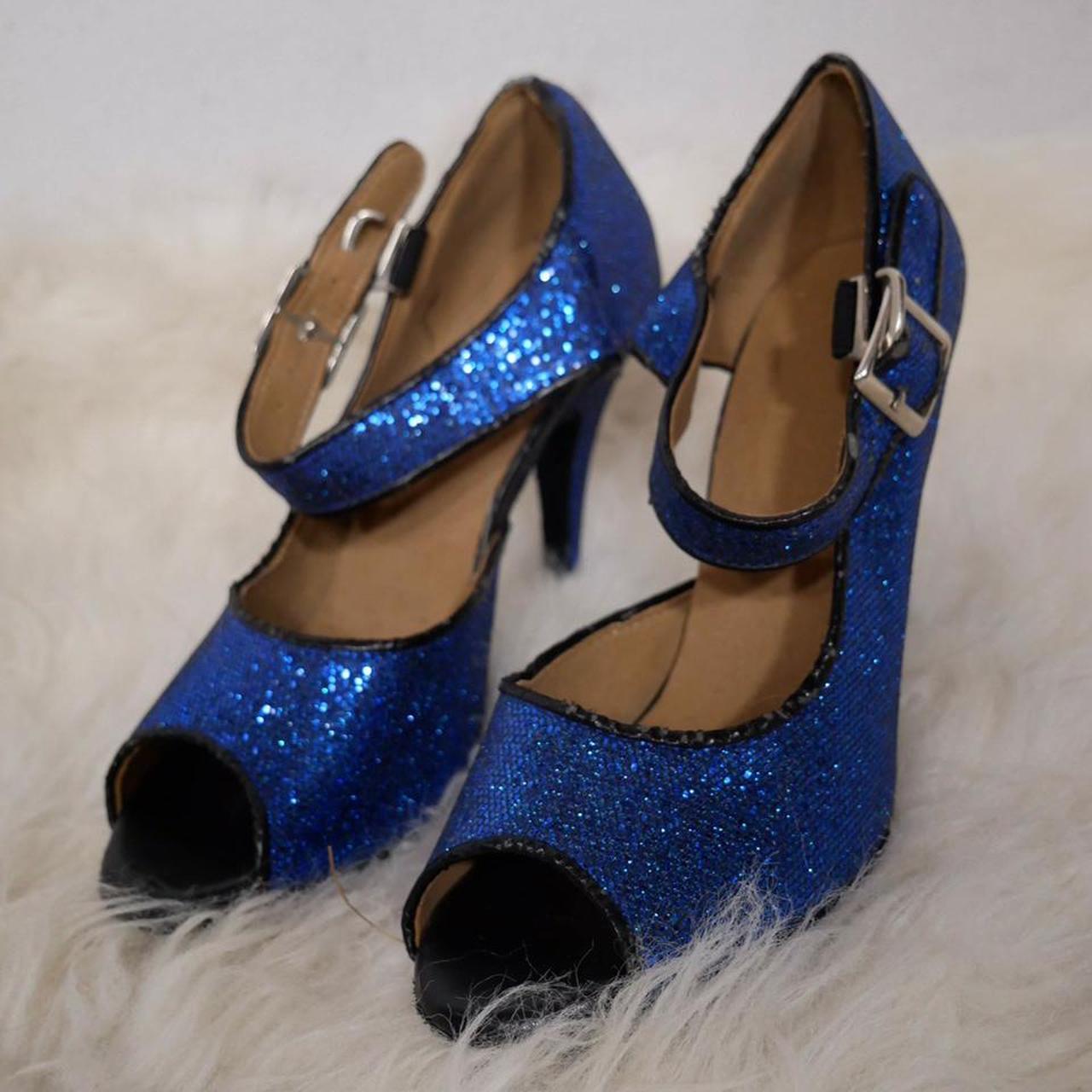 vintage blue heels