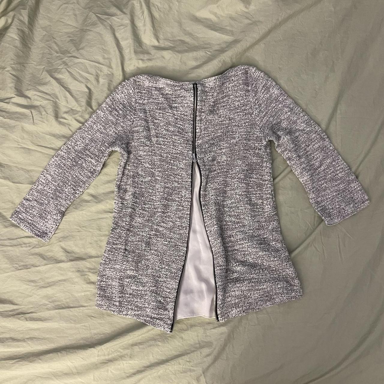 Pimkie Women's White and Grey Shirt (3)