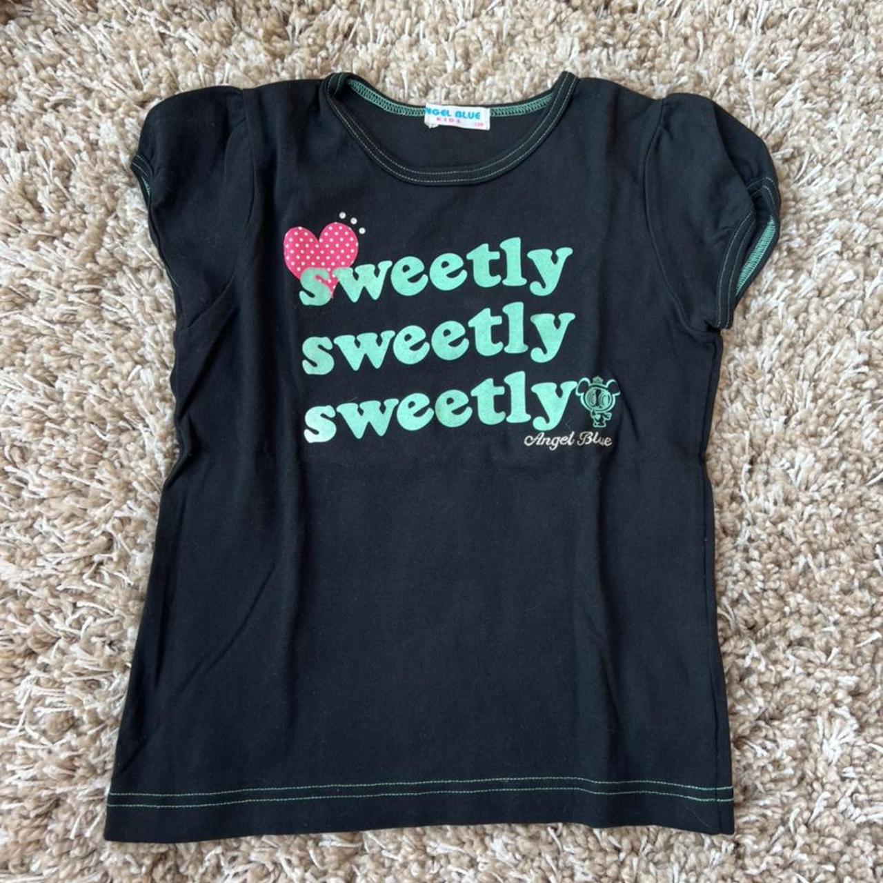 angel blue top super cute and soft! perfect... Depop