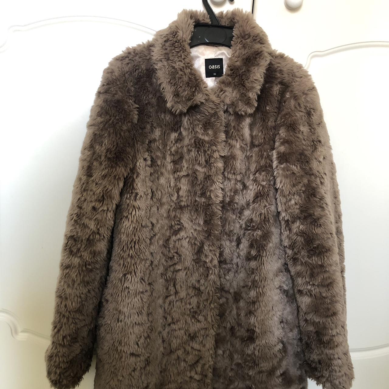 Oasis faux outlet fur coat