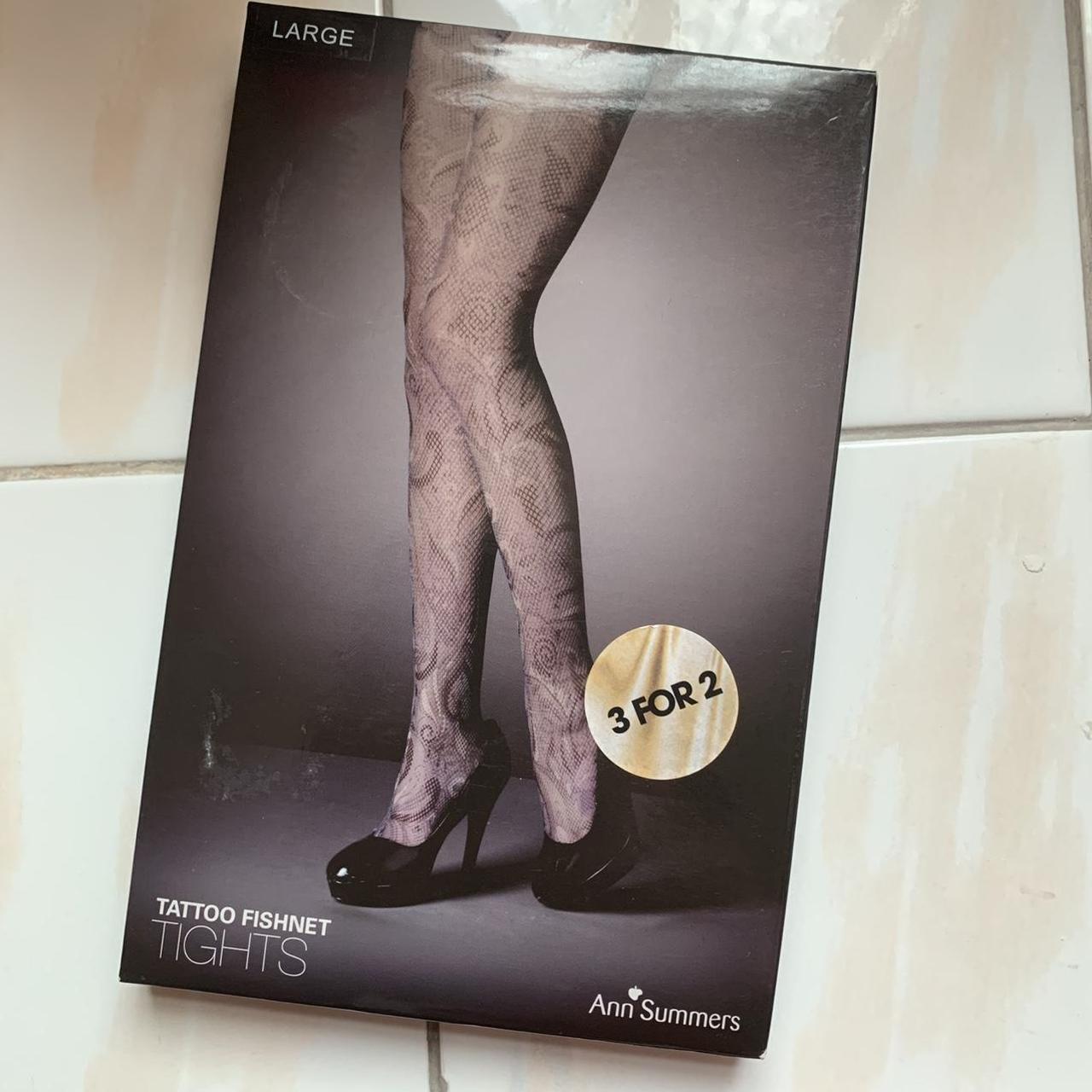 Tattoo Fishnet Tights Ann Summers Size Large Brand Depop   P0 