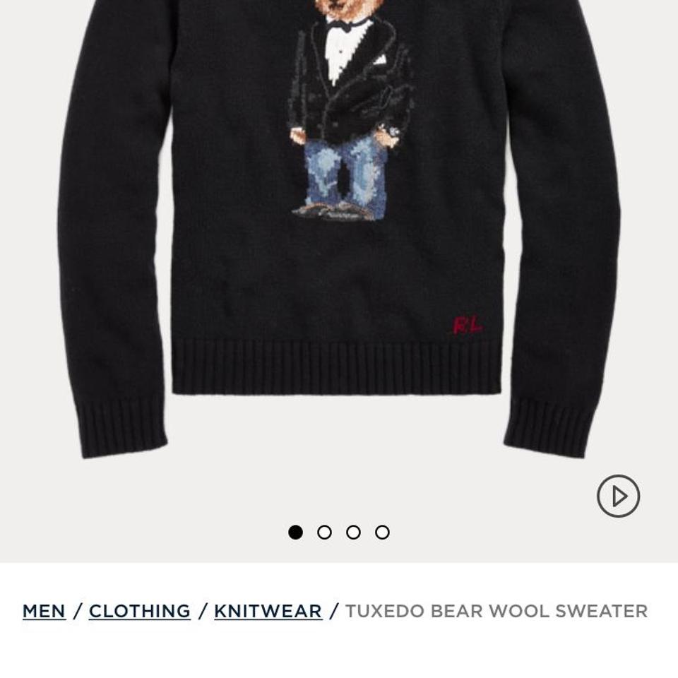 Polo bear sales tuxedo sweater