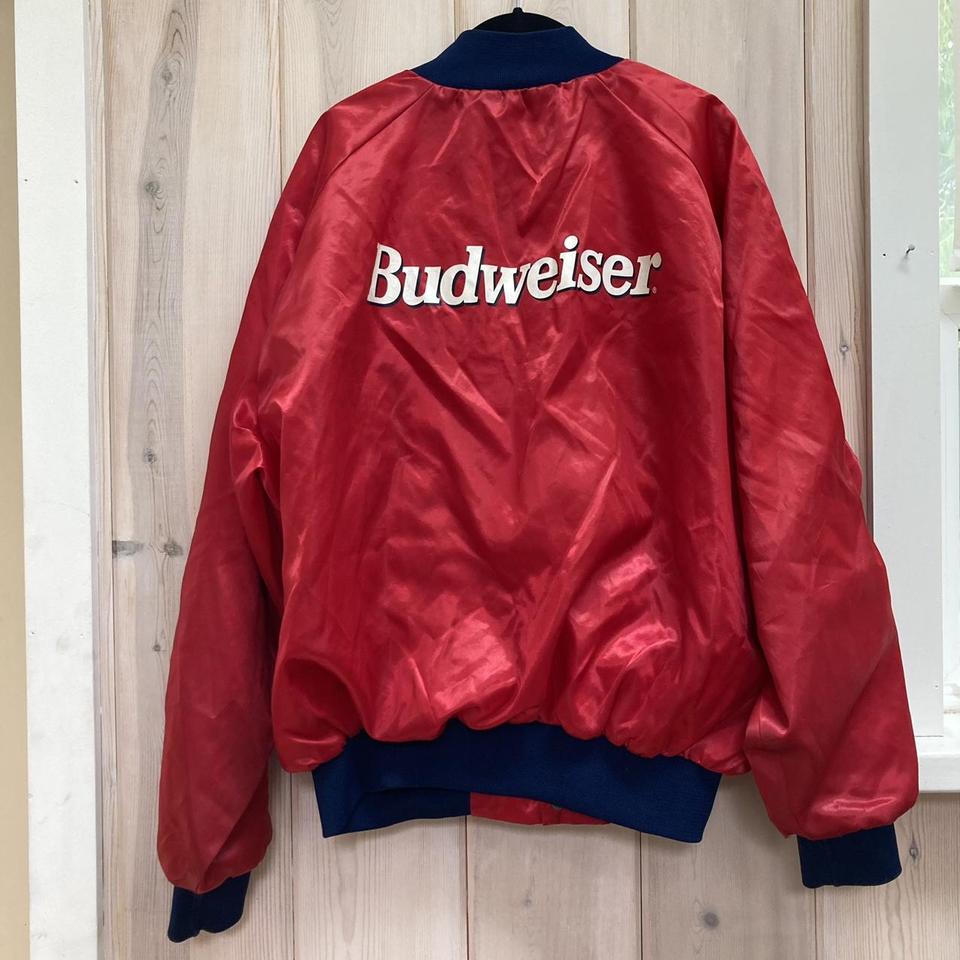 Budweiser bomber clearance jacket