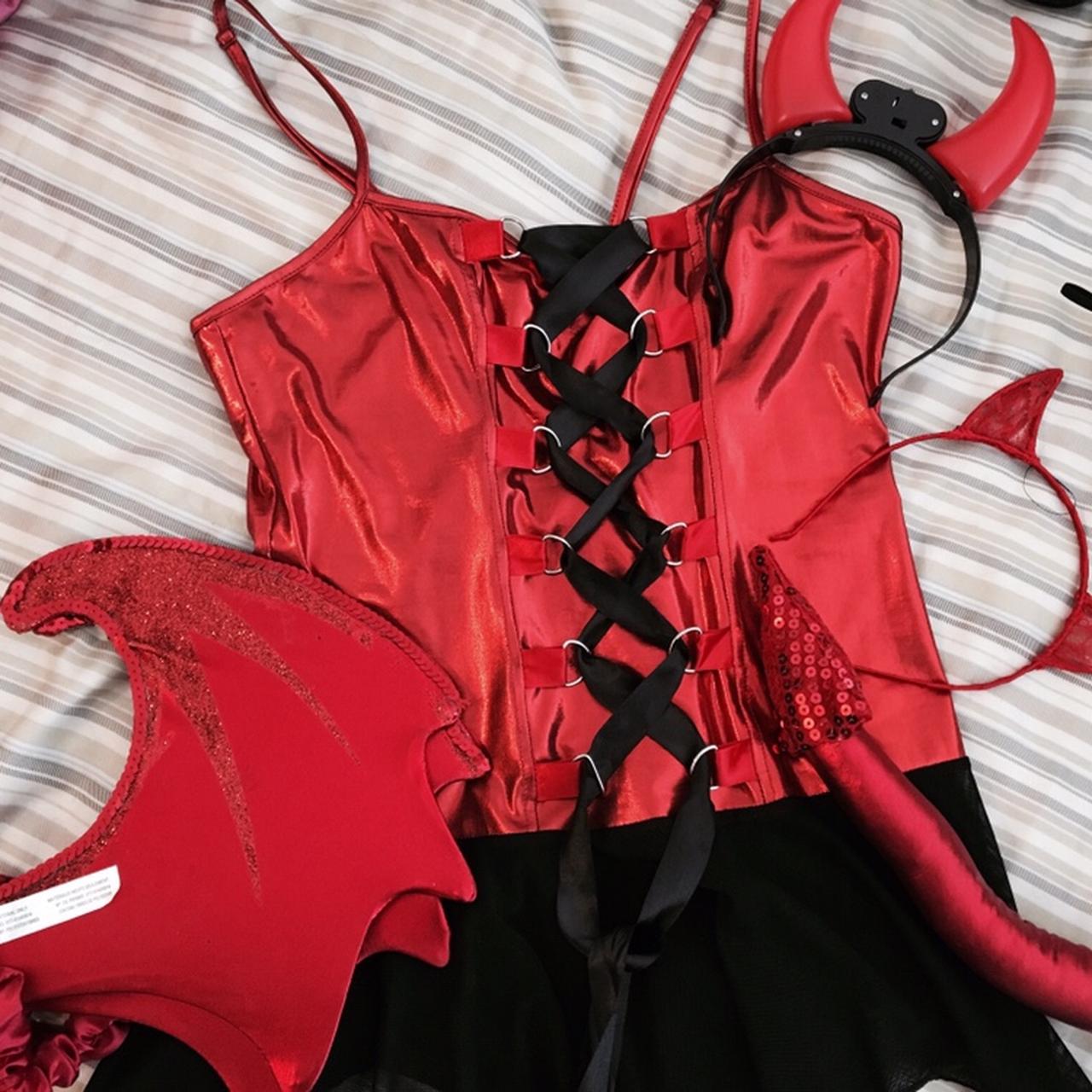 Custom Sexy Devil Halloween Costume Lingerie style Depop