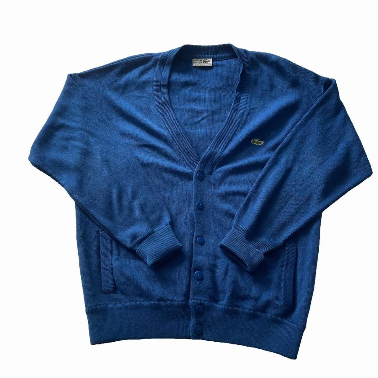Lacoste Men's Blue Cardigan Depop