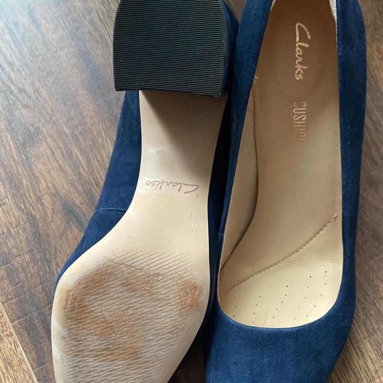 Clarks sales navy mules