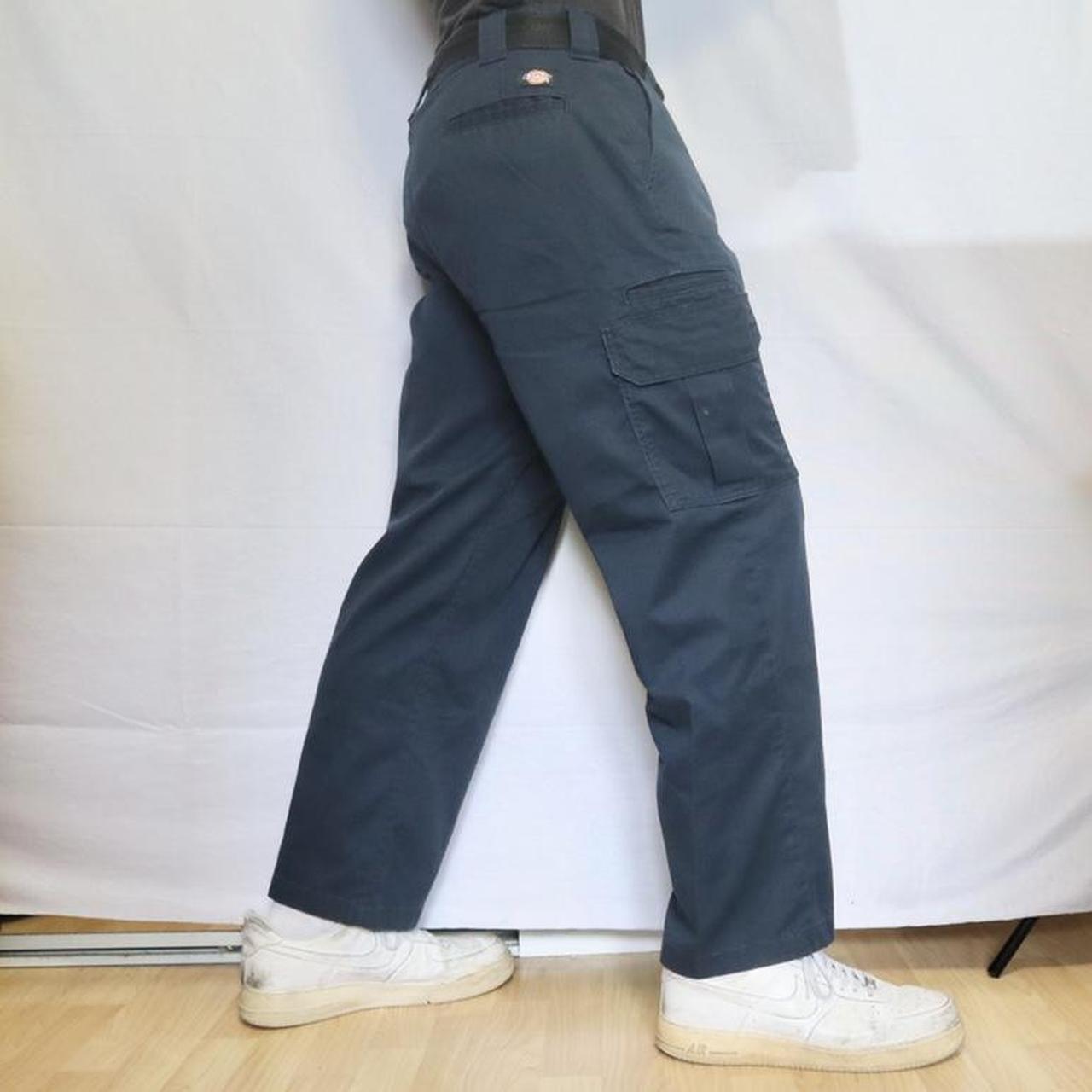 navy blue baggy cargo pants