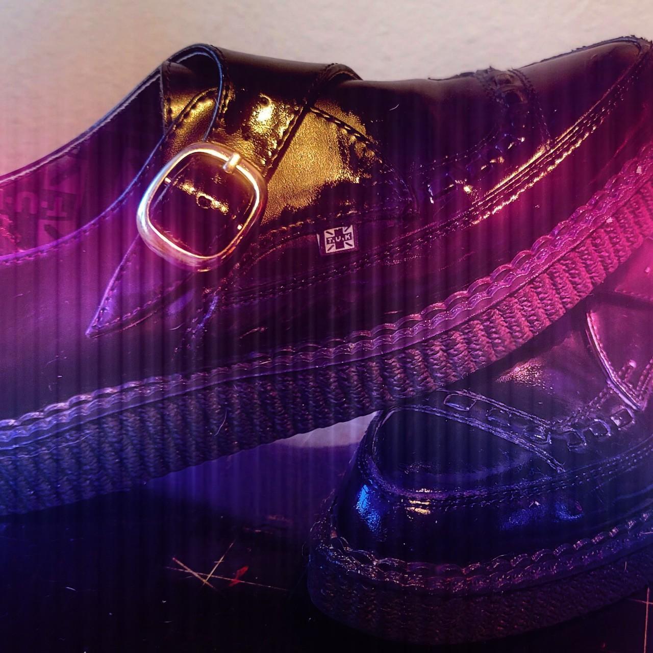 Black TUK creepers. Womens 8 Insides were well worn... Depop