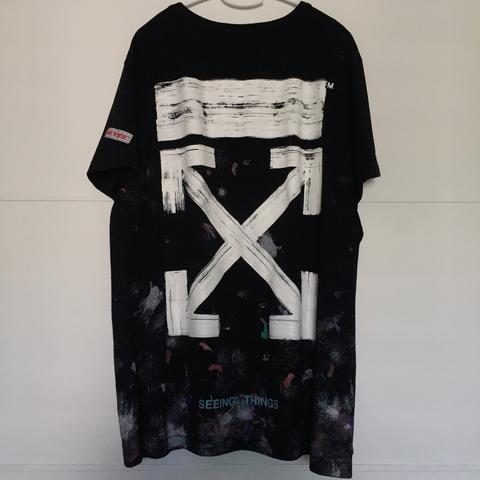 Off white hotsell galaxy brushed tee