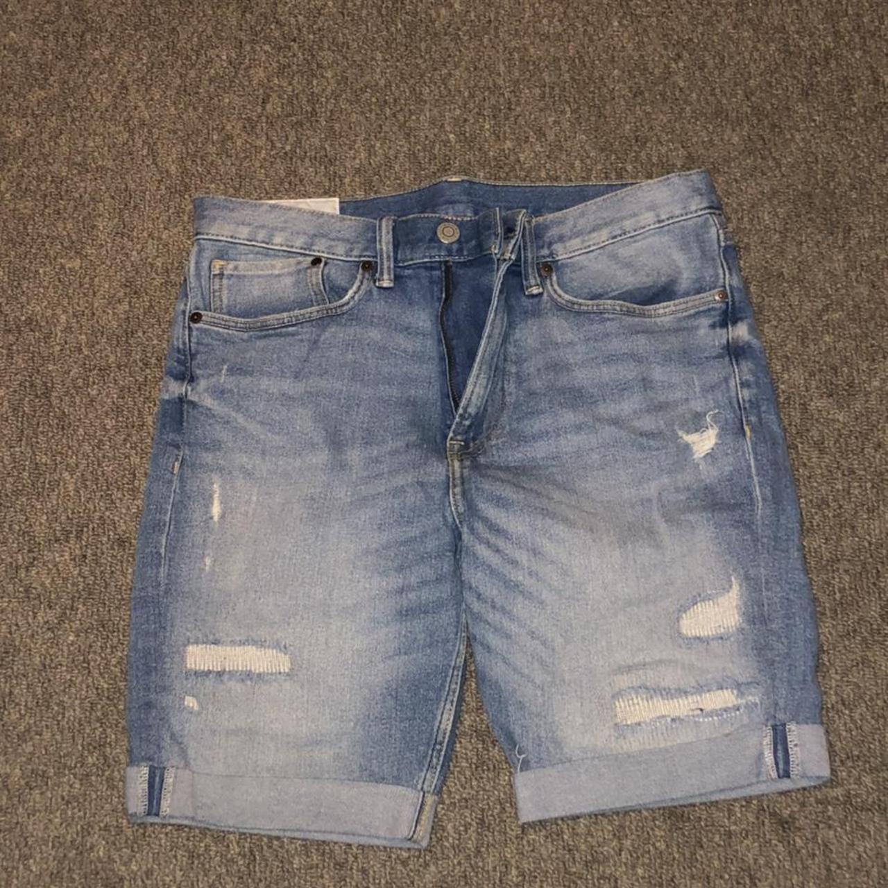 ripped jean shorts mens h&m