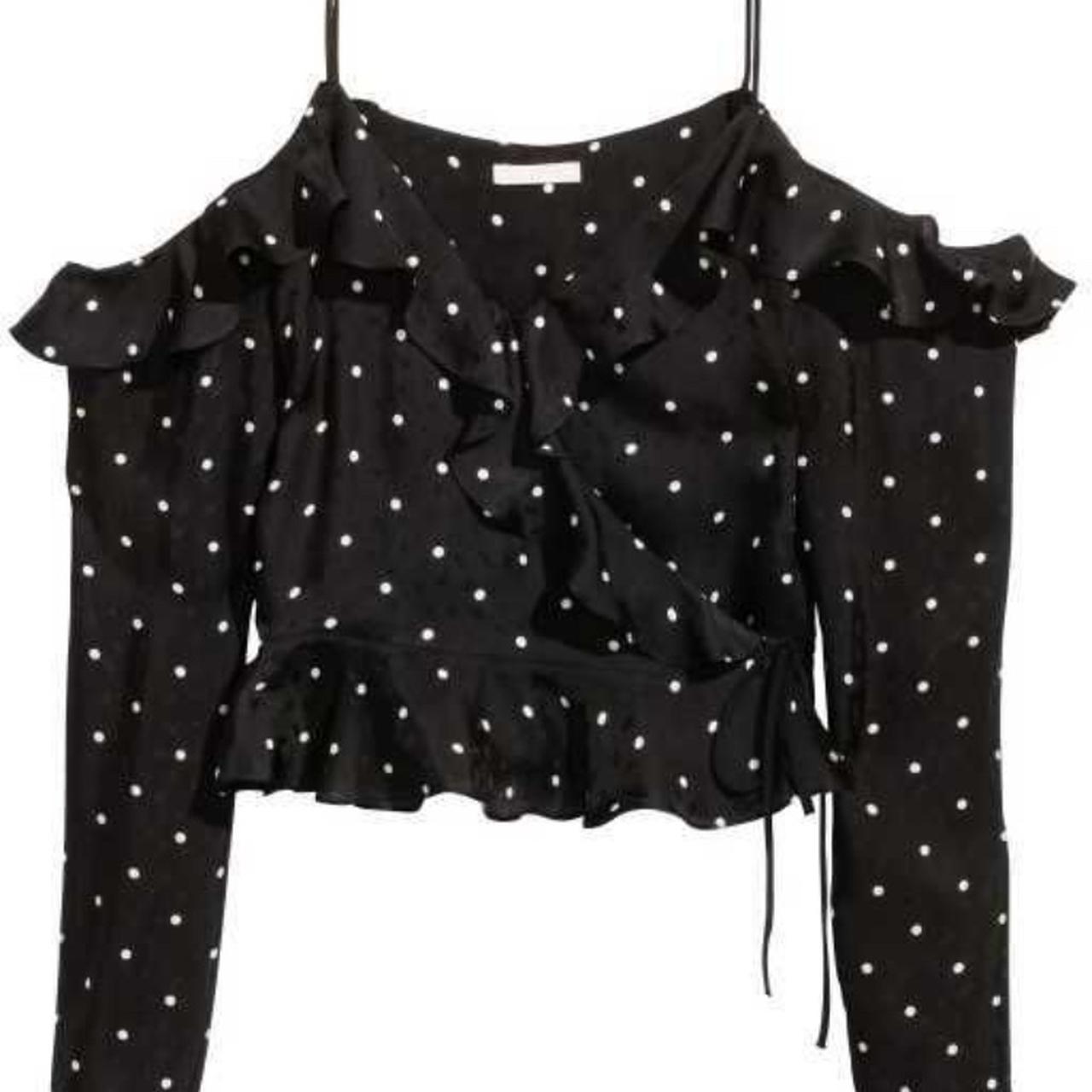 H&m cold 2024 shoulder blouse