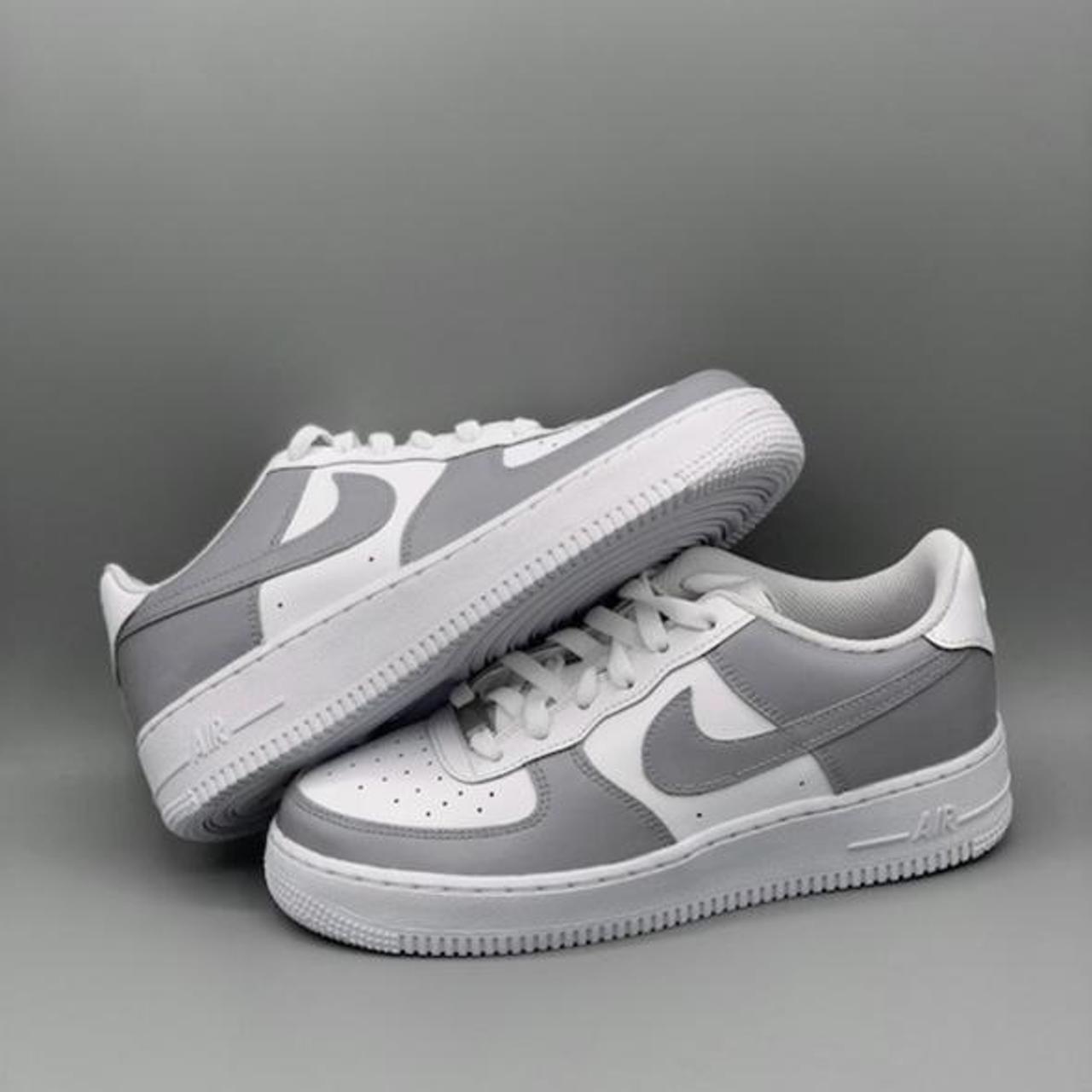 BRAND NEW Custom Light Grey Nike Air Depop