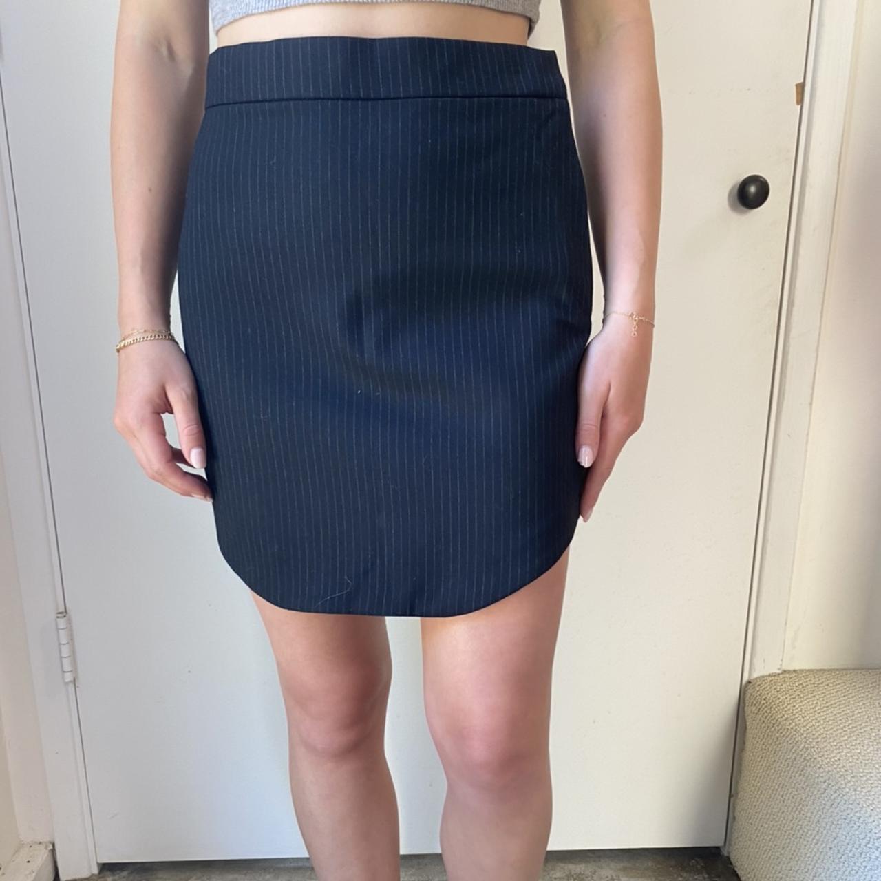 Zara striped pencil skirt #work