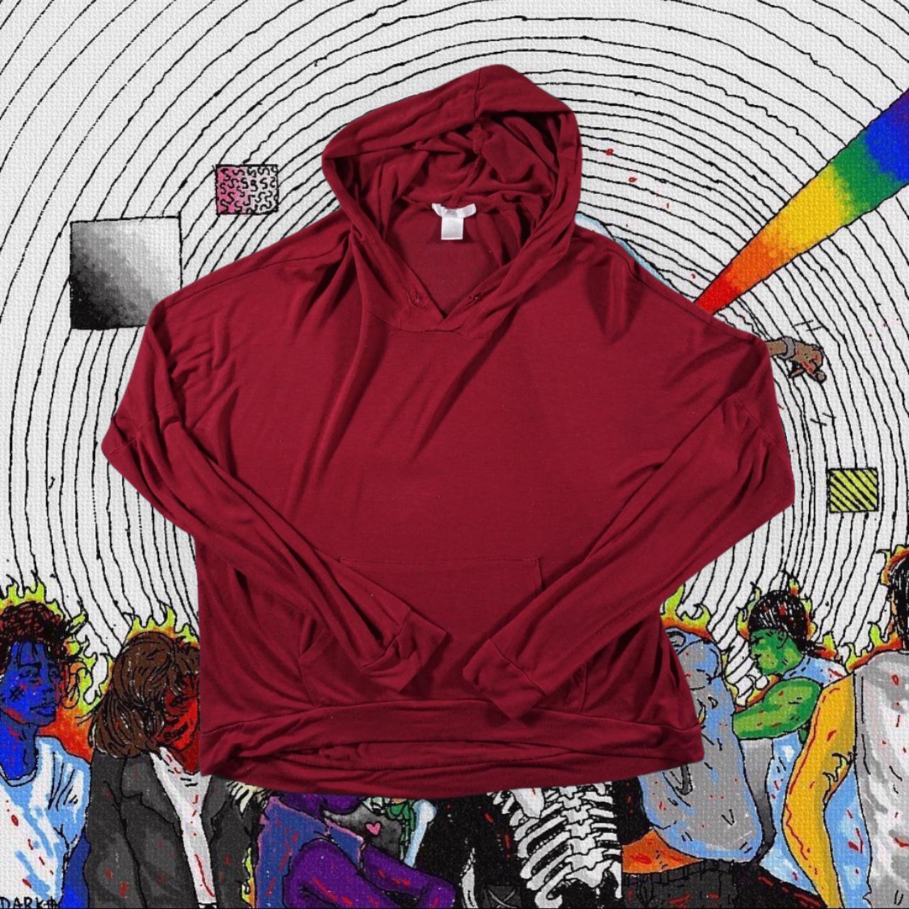 Bozzolo Red Hoodie Missing strings on hoodie has Depop