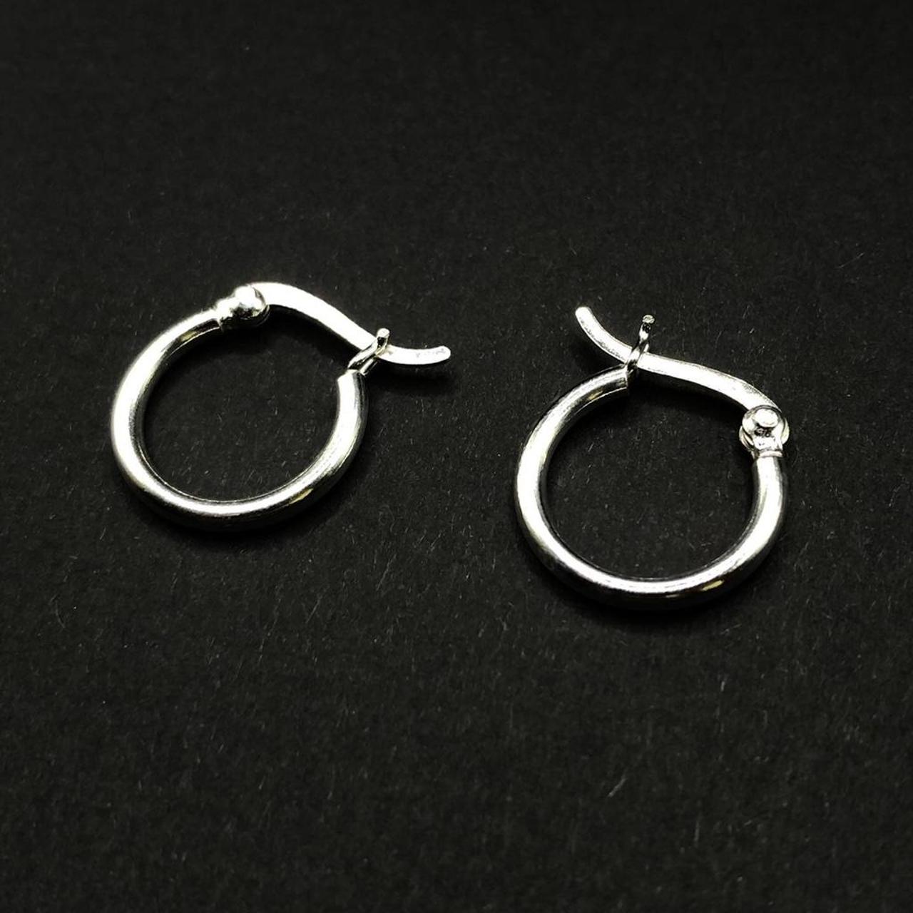 Silver Hoops Made From 925 Sterling Silver You... Depop
