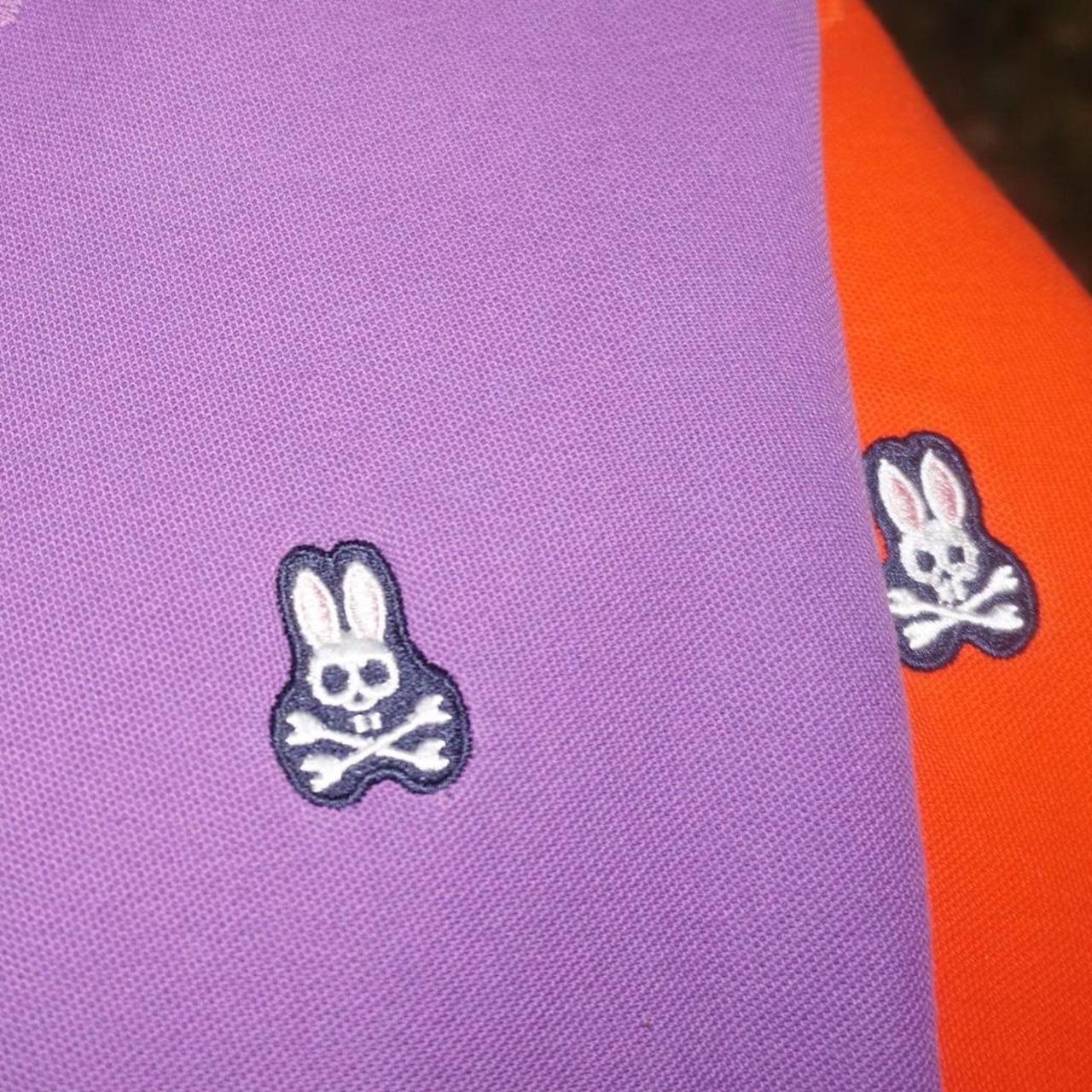 Psycho Bunny Men's Purple and White Polo-shirts (3)