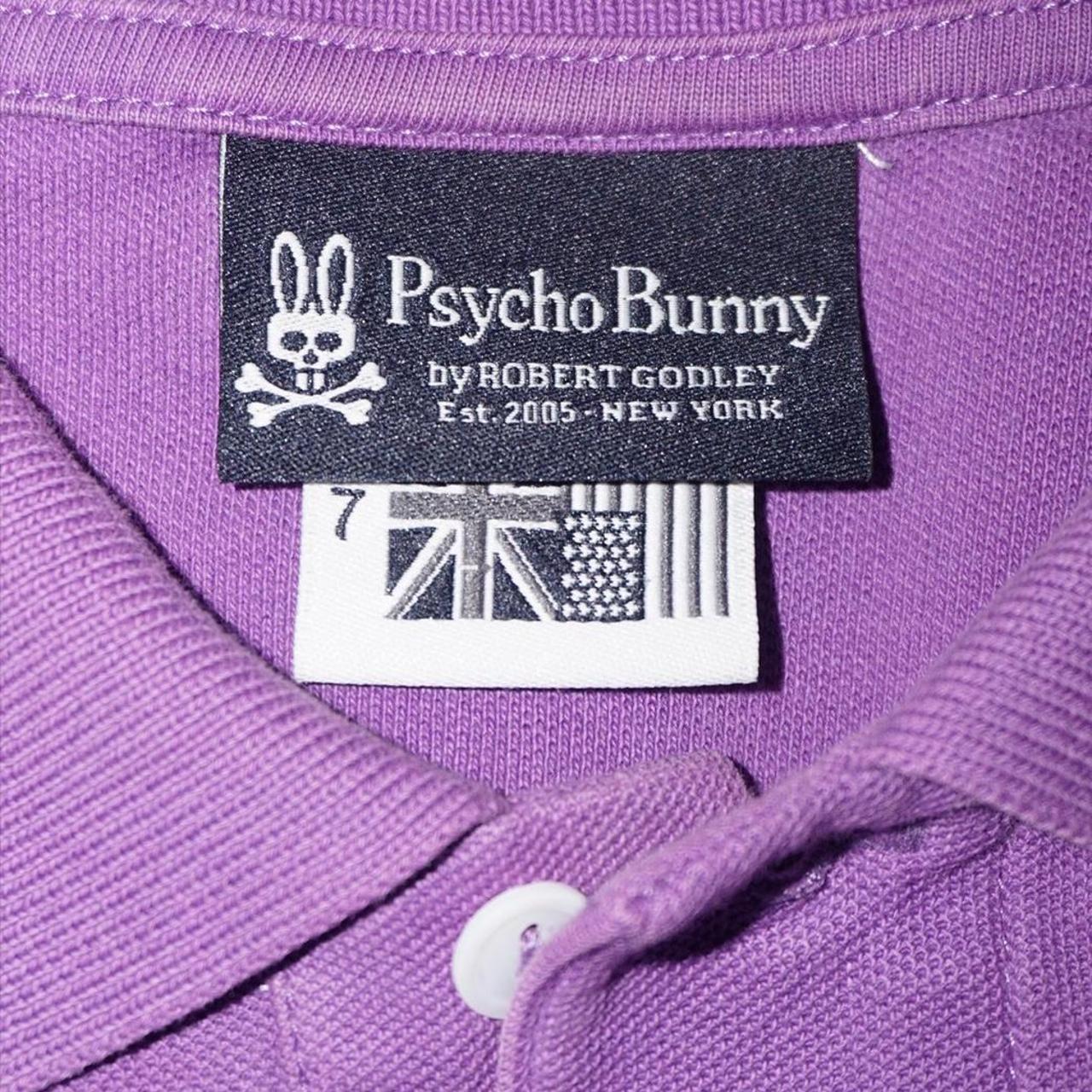 Psycho Bunny Men's Purple and White Polo-shirts (4)