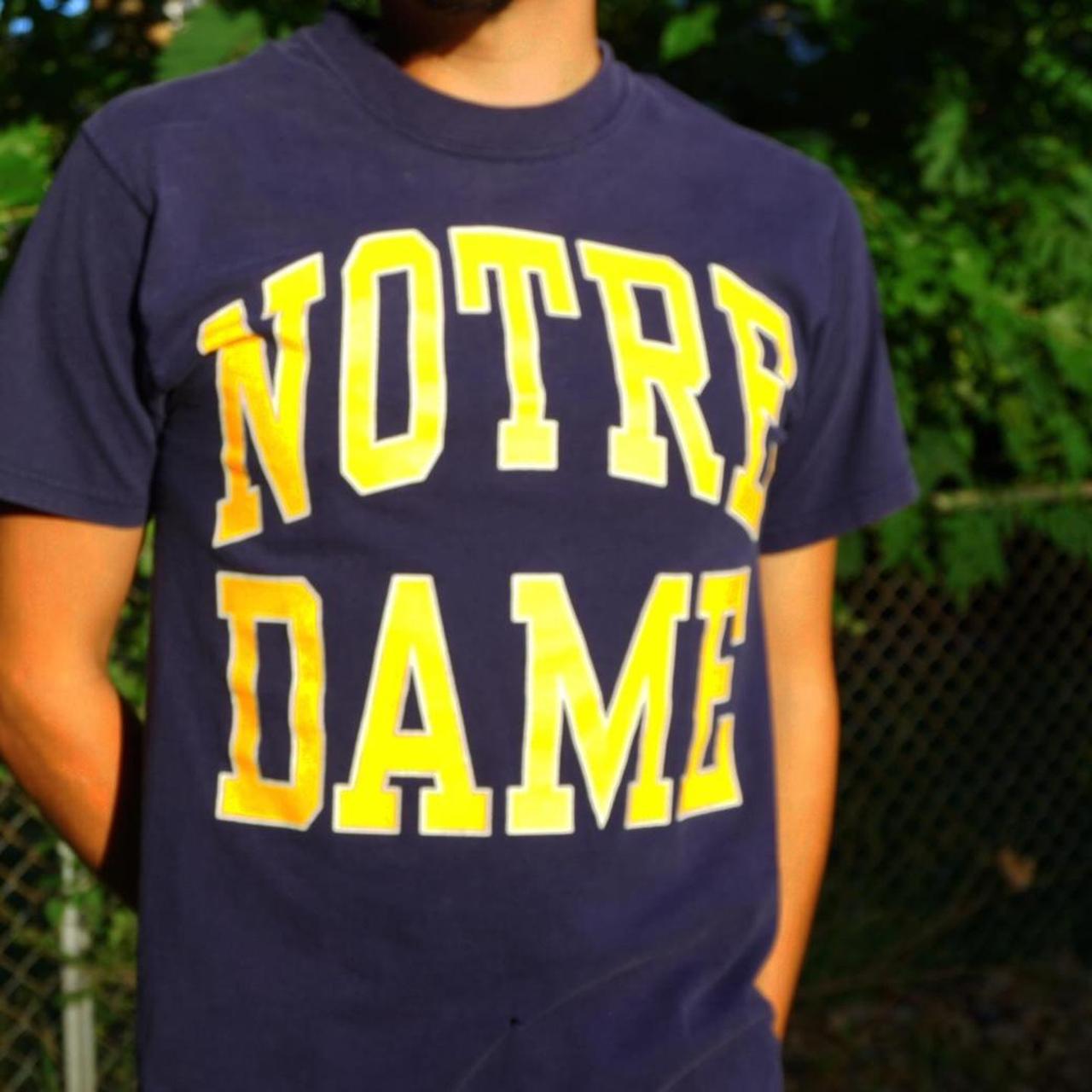 Russell Athletic Men's Navy and Yellow T-shirt (2)