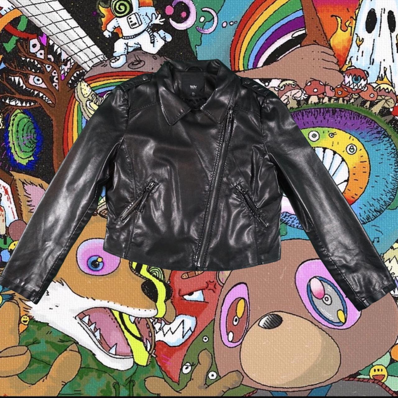 Women’s Mossimo Supply Leather Jacket Zippers for... Depop