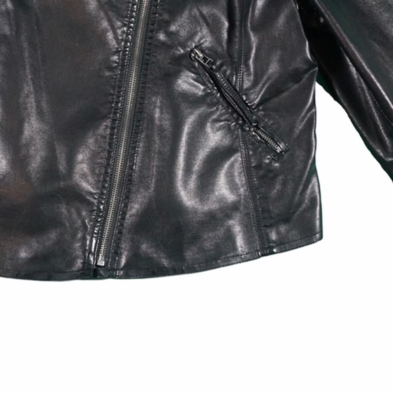 Women’s Mossimo Supply Leather Jacket Zippers for... Depop