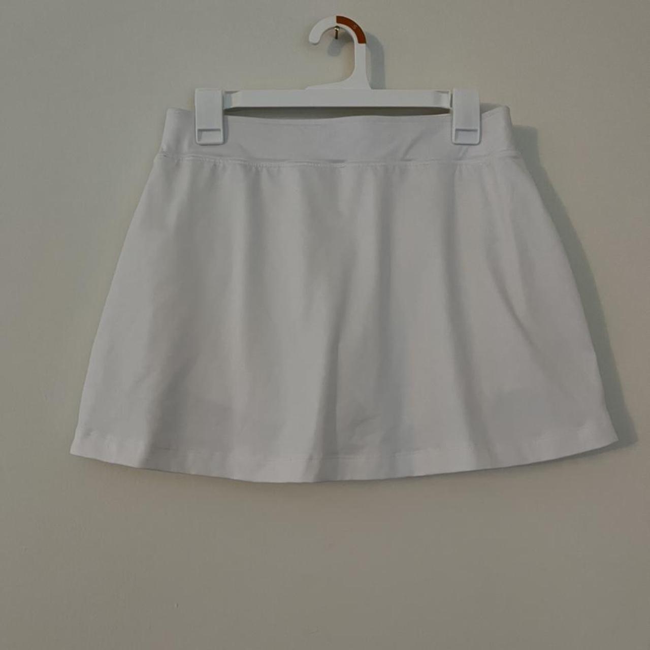 White tennis skirt with shorts inside. Size M. No... Depop