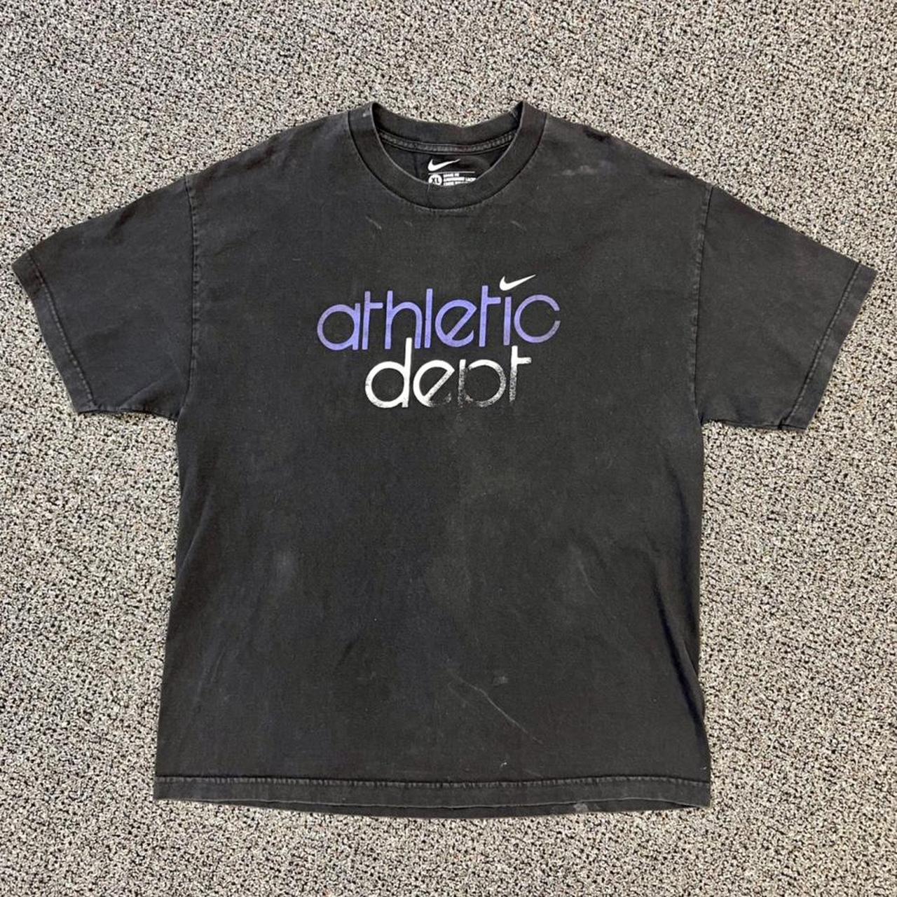 mens black and volt nike shirt