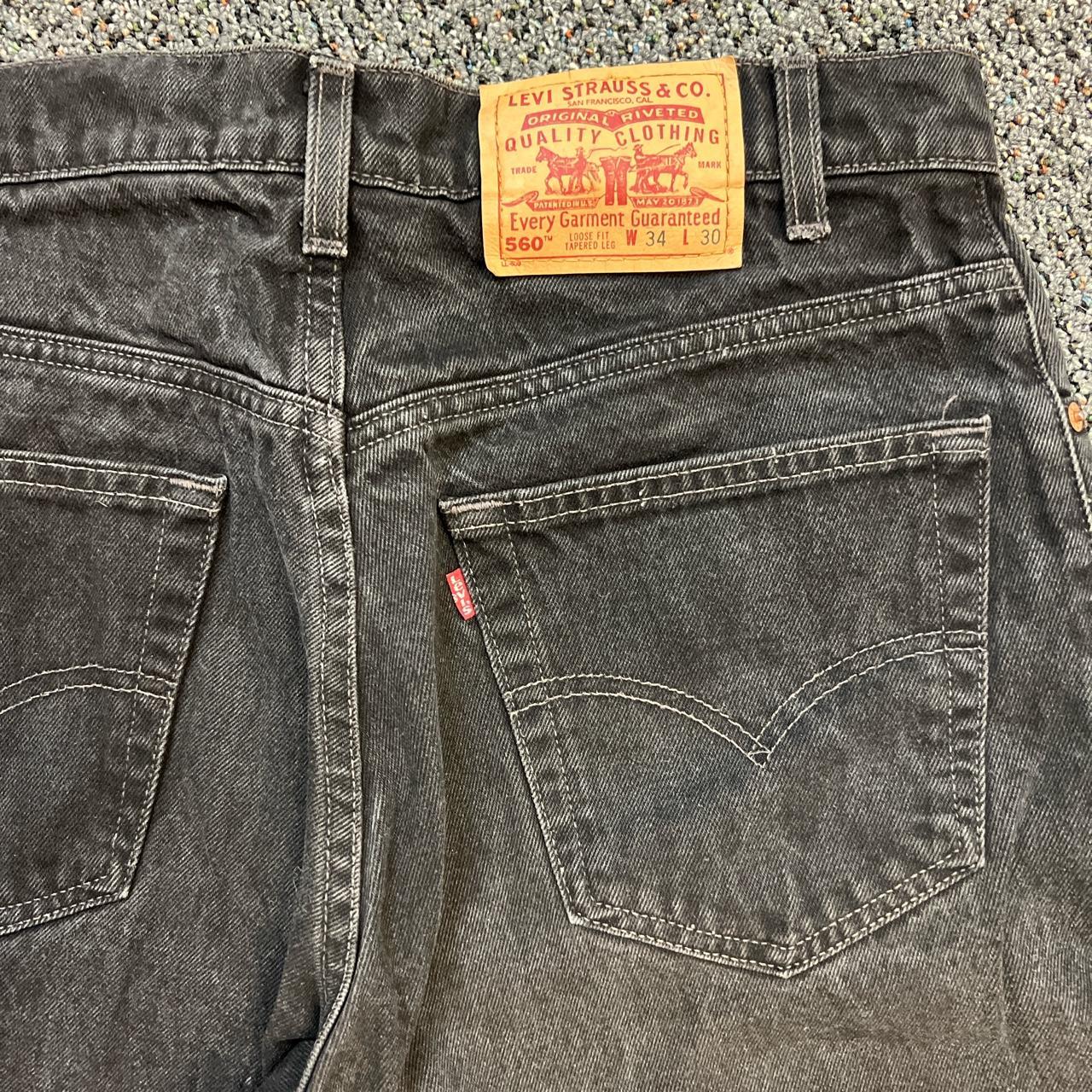 Levi’s 560 Washed Out Black Jeans 34x30, Brand:...