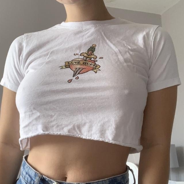 New York Yankees logo BABY TEE This crop top - Depop