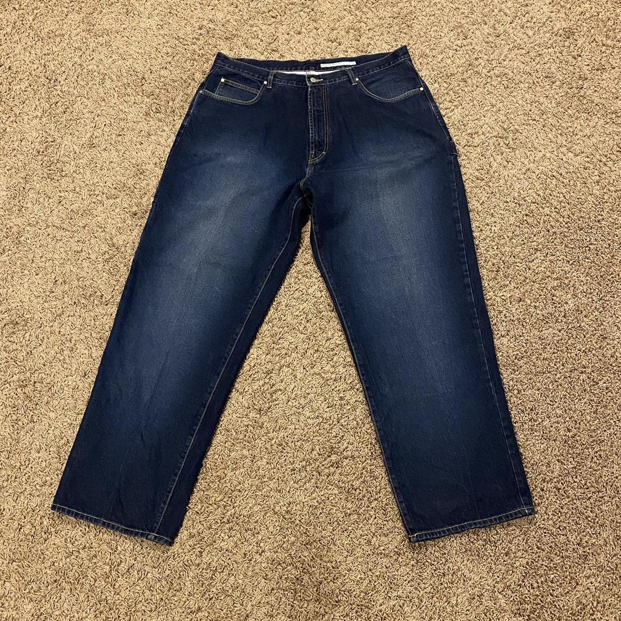 azzure denim baggy carpenter jeans - size 40/34 -... - Depop