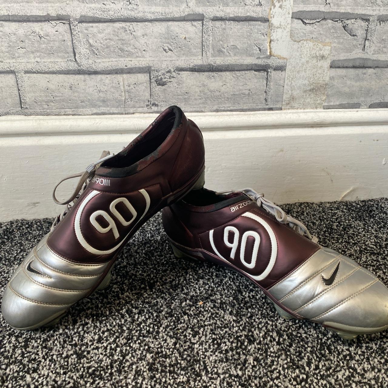 Nike Total 90 Burgundy Total 90 Sneakers Bordeaux Metallic Silver