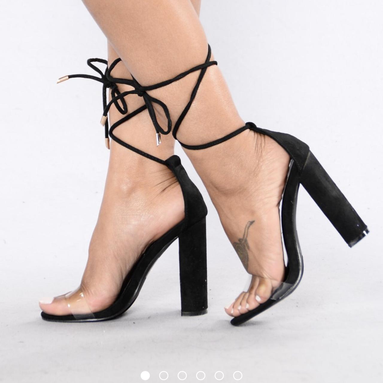 Fashion nova chunky store heels