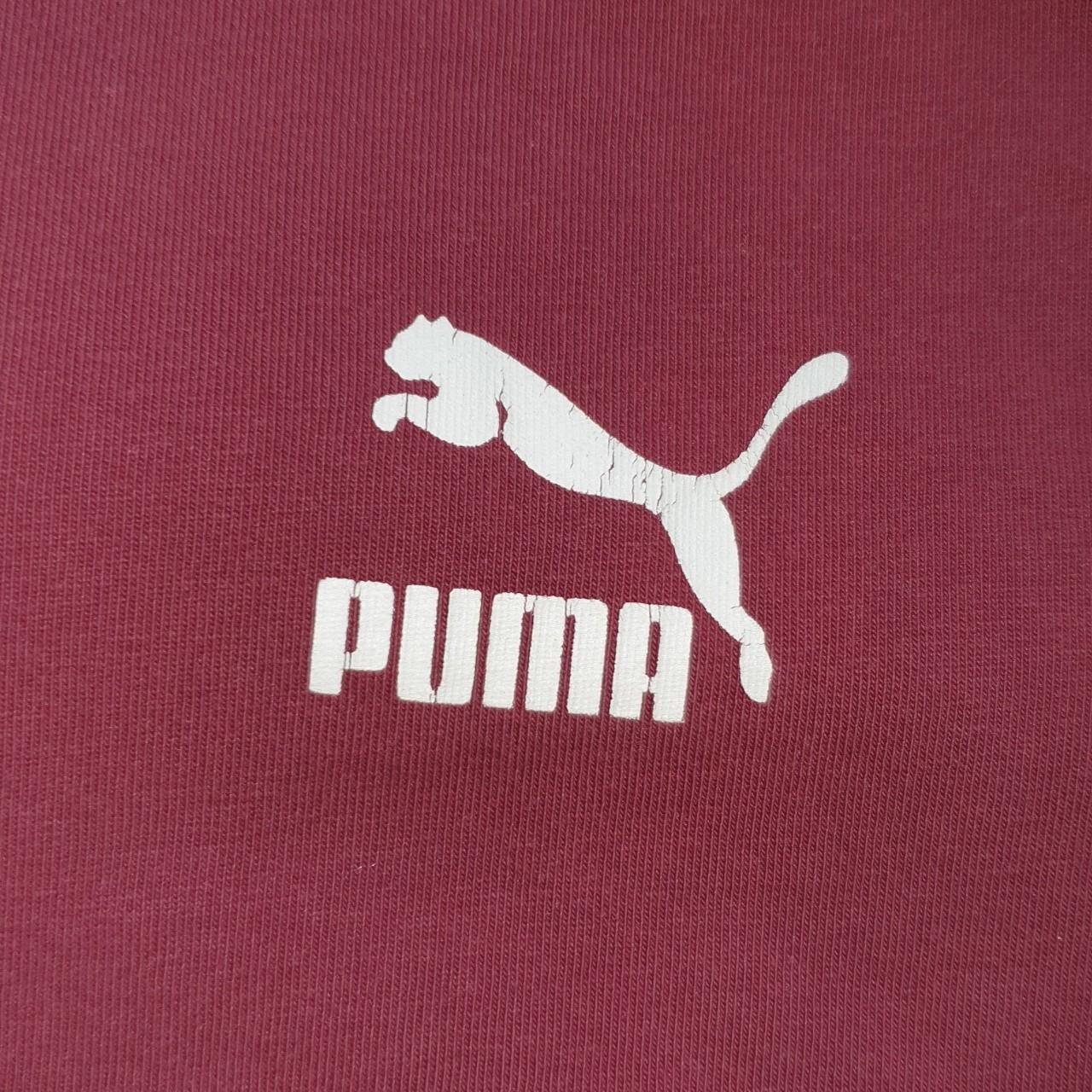 Puma Men's Burgundy T-shirt | Depop