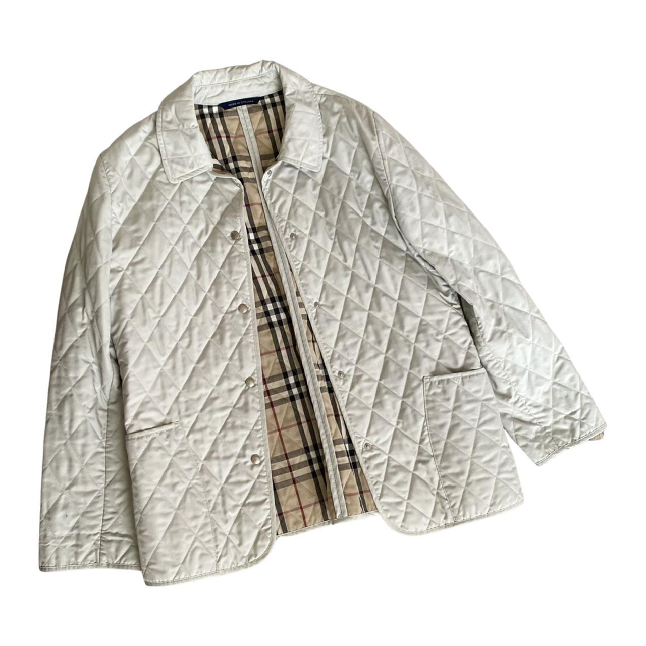 Burberry Women's Green and White Jacket