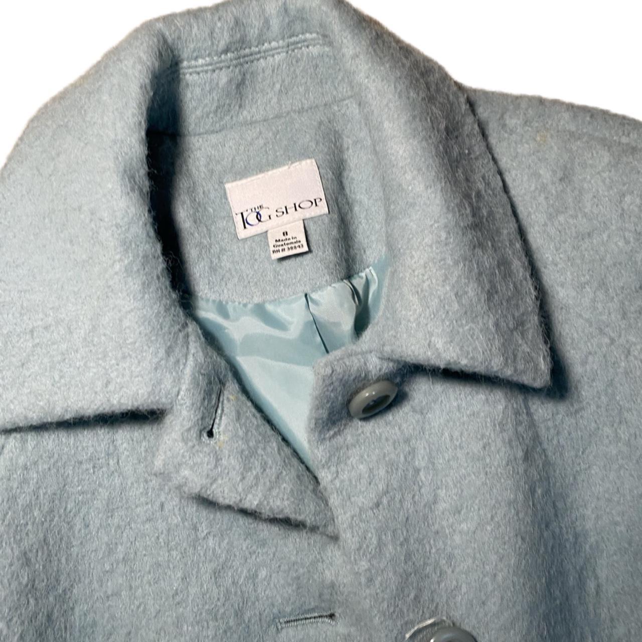 Product Image 3 - Beautiful light blue wool trench