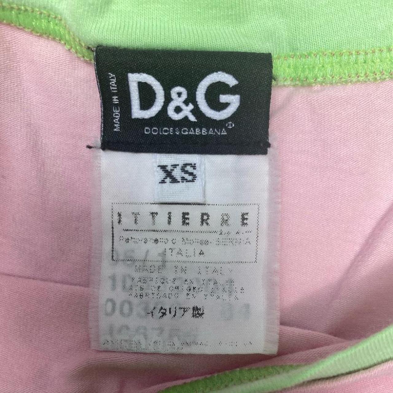 D&G Dolce & Gabbana y2k 90s pink & green shirt. This... - Depop